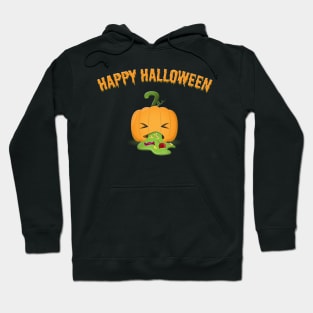 Happy Halloween puke Pumpkin Cartoon Hoodie